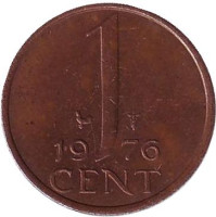 1 цент. 1976 год, Нидерланды.