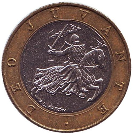 Монета 10 франков. 1991 год, Монако.