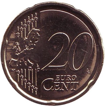 Монета 20 центов. 2011 год, Бельгия.