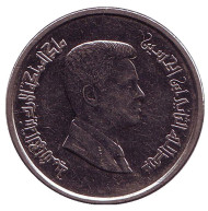 Монета 10 пиастров. 2016 год, Иордания. Монета 10 пиастров. 2016 год, Иордания.