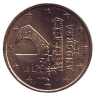 Монета 50 центов. 2017 год, Андорра. Монета 50 центов. 2017 год, Андорра.