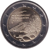 Монета 2 евро. 2024 год (J), Германия. Холм Кёнигсштуль. Мекленбург-Передняя Померания. Монета 2 евро. 2024 год (J), Германия. Холм Кёнигсштуль. Мекленбург-Передняя Померания.