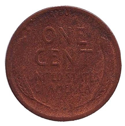 Монета 1 цент. 1920 год (S), США. Линкольн. Монета 1 цент. 1920 год (S), США. Линкольн.