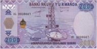 Банкнота 2000 франков. 2014 год, Руанда.