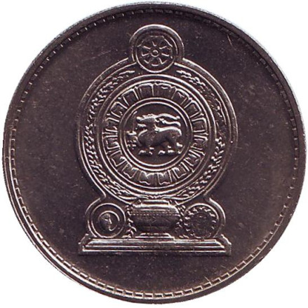 Монета 1 рупия. 1975 год, Шри-Ланка. UNC. Монета 1 рупия. 1975 год, Шри-Ланка. UNC.