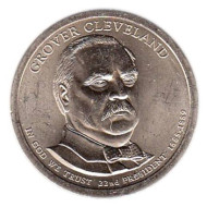 22-й президент США. Гровер Кливленд. Монетный двор D. 1 доллар, 2012 год, США. 22-й президент США. Гровер Кливленд. Монетный двор D. 1 доллар, 2012 год, США.