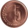 Монета 5 сентимо. 2009 год, Венесуэла. Монета 5 сентимо. 2009 год, Венесуэла.