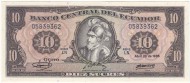 Банкнота 10 сукре. 1986 год, Эквадор. P-121 (4).