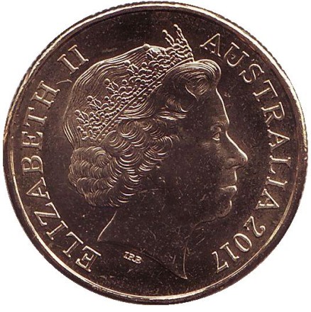 Монета 1 доллар. 2017 год, Австралия. Опоссум на велосипеде.