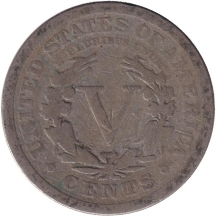 Монета 5 центов. 1911 год, США. Монета 5 центов. 1911 год, США.