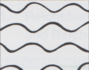 Рейхсбанкнота 1000 марок. 1922 год, Веймарская республика. Белая бумага. Водяной знак - волна. Серийный номер - Две буквы, шесть цифр (красные,большие), две буквы. Тип 76q. Рейхсбанкнота 1000 марок. 1922 год, Веймарская республика. Белая бумага. Водяной знак - волна. Серийный номер - Две буквы, шесть цифр (красные,большие), две буквы. Тип 76q.