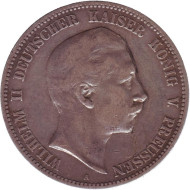 Монета 5 марок. 1904 год, Германская империя. Пруссия. Монета 5 марок. 1904 год, Германская империя. Пруссия.