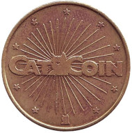 Игровой жетон "No Cash Value - Catcoin". Игровой жетон "No Cash Value - Catcoin".