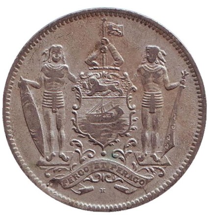 Монета 5 центов. 1921 год, Северное Борнео. (Британский протекторат). Монета 5 центов. 1921 год, Северное Борнео. (Британский протекторат).