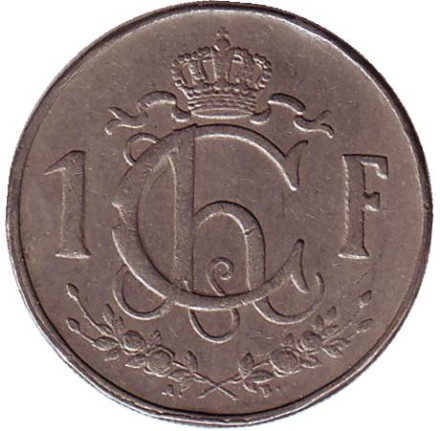Монета 1 франк. 1960 год, Люксембург.
