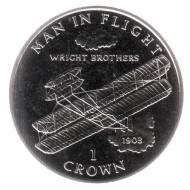 Монета 1 крона, 1995 год, Остров Мэн. Братья Райт. Человек в полете. Монета 1 крона, 1995 год, Остров Мэн. Братья Райт. Человек в полете.