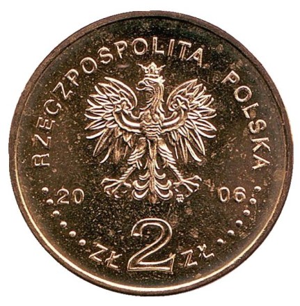 Монета 2 злотых, 2006 год, Польша. Зимние Олимпийские игры, Турин 2006. Монета 2 злотых, 2006 год, Польша. Зимние Олимпийские игры, Турин 2006.