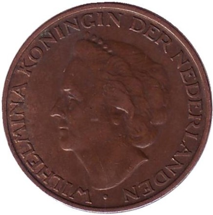 Монета 5 центов. 1948 год, Нидерланды.