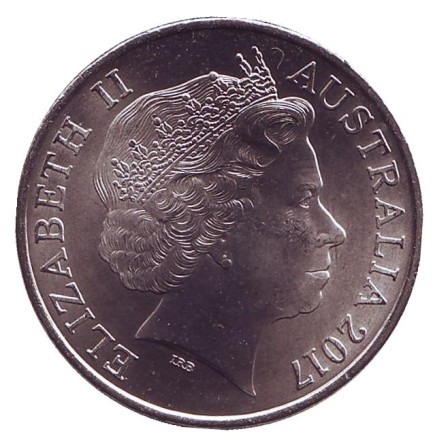 Монета 20 центов. 2017 год, Австралия. Военный крест. Легенды АНЗАК. Монета 20 центов. 2017 год, Австралия. Военный крест. Легенды АНЗАК.