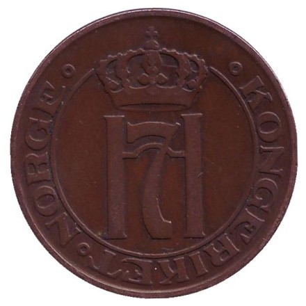 Монета 5 эре. 1914 год, Норвегия. Монета 5 эре. 1914 год, Норвегия.