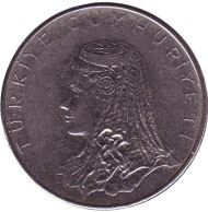 Монета 50 курушей. 1976 год, Турция. Невеста. Монета 50 курушей. 1976 год, Турция. Невеста.