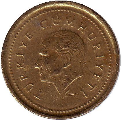 Монета 5000 лир. 1998 год, Турция. (Тяжелая, вес - 5.9) Монета 5000 лир. 1998 год, Турция. (Тяжелая, вес - 5.9)