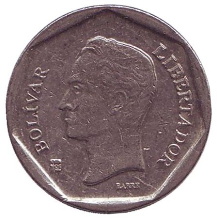 Монета 20 боливаров. 1999 год, Венесуэла. Монета 20 боливаров. 1999 год, Венесуэла.