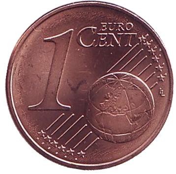 Монета 1 цент. 2015 год, Австрия.