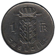 Монета 1 франк. 1950 год, Бельгия. (Belgie) Монета 1 франк. 1950 год, Бельгия. (Belgie)