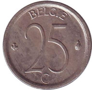 Монета 25 сантимов. 1969 год, Бельгия. (Belgie) Монета 25 сантимов. 1969 год, Бельгия. (Belgie)