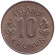 Монета 10 крон. 1967 год, Исландия.