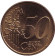 Монета 50 центов. 2002 год, Люксембург. Монета 50 центов. 2002 год, Люксембург.