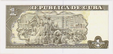 Банкнота 1 песо. 2016 год, Куба. Хосе Марти.