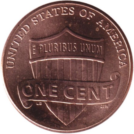 Монета 1 цент. 2021 год (P), США. Линкольн. Монета 1 цент. 2021 год (P), США. Линкольн.