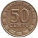 Монета 50 центов, 1997 год, Литва. Из обращения. Монета 50 центов, 1997 год, Литва. Из обращения.