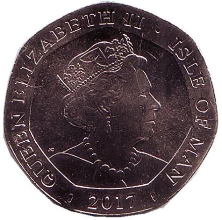 Монета 20 пенсов. 2017 год, Остров Мэн. Ладья викингов. Монета 20 пенсов. 2017 год, Остров Мэн. Ладья викингов.