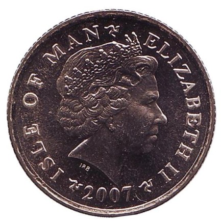 Монета 10 пенсов. 2007 год, Остров Мэн. UNC. (Отметка "AB") Маяк острова Чикен-Рок. Монета 10 пенсов. 2007 год, Остров Мэн. UNC. (Отметка "AB") Маяк острова Чикен-Рок.