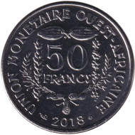 Монета 50 франков. 2018 год, Западные Африканские штаты.