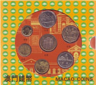 Набор монет Макао в буклете (7 шт). 1993-2010 гг., Макао. Набор монет Макао в буклете (7 шт). 1993-2010 гг., Макао.