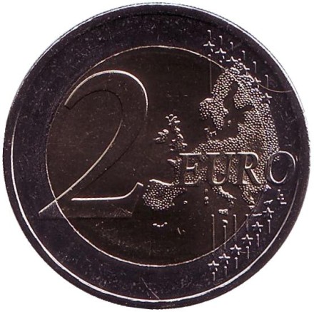 Монета 2 евро. 2017 год, Греция. 60 лет со дня смерти Никоса Казандзакиса. Монета 2 евро. 2017 год, Греция. 60 лет со дня смерти Никоса Казандзакиса.