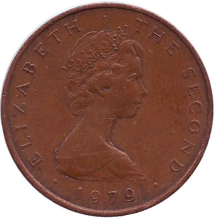 Монета 1 пенни. 1979 год, Остров Мэн. (AB) Мэнский лохтан.