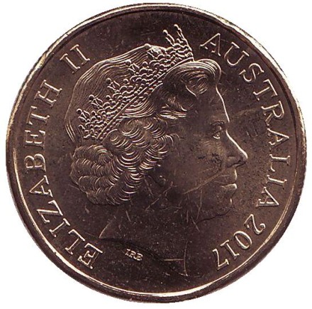 Монета 1 доллар. 2017 год, Австралия. Австралийский десерт "Лэмингтон" делает опоссума видимым.