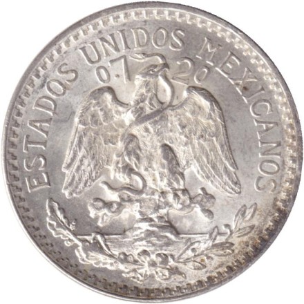 Монета 50 сентаво. 1945 год, Мексика. Монета 50 сентаво. 1945 год, Мексика.