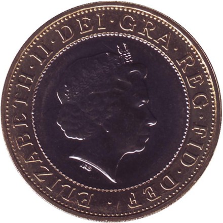 Монета 2 фунта. 2000 год, Великобритания. BU.