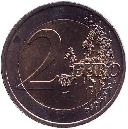 Монета 2 евро, 2013 год, Словакия. Кирилл и Мефодий. Монета 2 евро, 2013 год, Словакия. Кирилл и Мефодий.