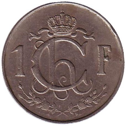 Монета 1 франк. 1964 год, Люксембург.