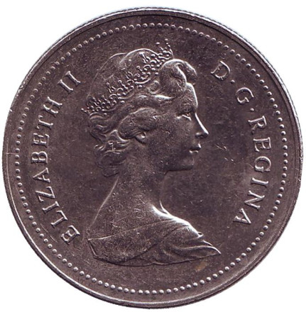 Монета 1 доллар. 1978 год, Канада. Индейцы в каноэ.