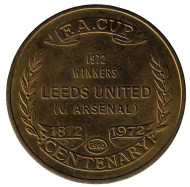 Leeds United. Arsenal. Победа в финале кубка Англии 1972 г. Футбольный жетон, Великобритания.