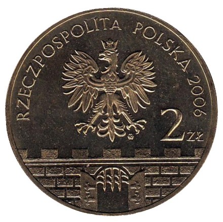 Монета 2 злотых, 2006 год, Польша. Эльблонг. Монета 2 злотых, 2006 год, Польша. Эльблонг.