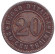 Монета 20 чентезимо. 1894 год, Италия. (R). Монета 20 чентезимо. 1894 год, Италия. (R).